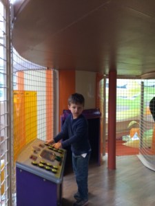 Isaac in the rocket ship