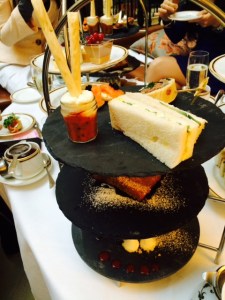 The tray of tea goodies